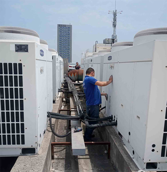 图们中央空调制热和不制冷系统维修方法